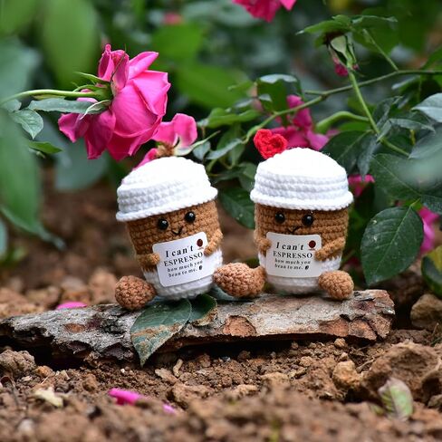 1 Pcs Emotional Support Handmade Positive Crochet Sunflower Gift with Encouraging Cards for Best Teacher Mom Dad Friends in Saudi Arabia