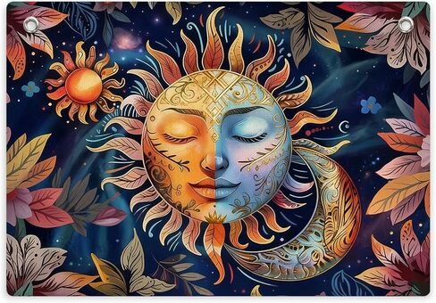 Psychedelic Buddha Art Tapestry Banner Flag 28.5×20 Inch - Trippy Spiritual Wall Hanging Decor for Bedroom Living Room Meditation Space,Perfect Gifts for Psychedelic Art Fans Boho Aesthetic Lovers in Saudi Arabia