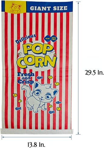 لعبة القطة الصغيرة، حقيبة الفشار، لعبة الاختباء والبحث، ورق الكرافت، كبيرة الحجم، قابلة للطي، هدية للقطط هدية لعيد الميلاد (حقيبة ورق الفشار) in Kuwait