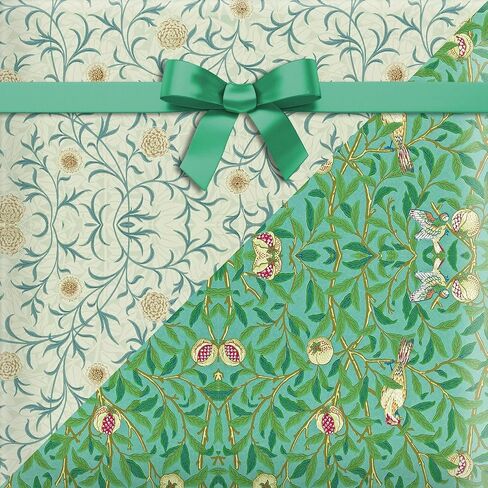 12 Sheets William Morris Wrapping Paper William Morris Gift Wrap Paper Greenery Floral Vines Gift Wrapping Papers Floral Greenery Art Papers for DIY Crafts Birthday Gift Packing Favors, 20x27 Inch in Saudi Arabia