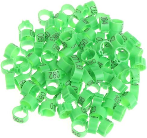 100Pcs 10mm Identify Ring Carrier Pigeon Training Supplies Leg Number Bird Bands in Saudi Arabia