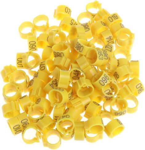 100Pcs 10mm Identify Ring Carrier Pigeon Training Supplies Leg Number Bird Bands in Saudi Arabia