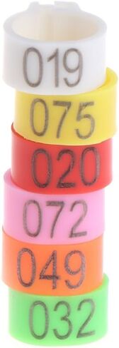 100Pcs 10mm Identify Ring Carrier Pigeon Training Supplies Leg Number Bird Bands in Saudi Arabia
