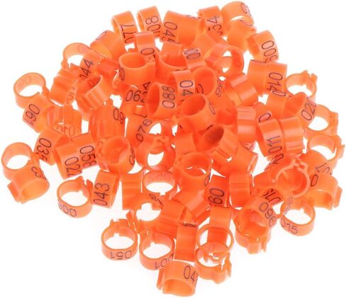 100Pcs 10mm Identify Ring Carrier Pigeon Training Supplies Leg Number Bird Bands in Saudi Arabia