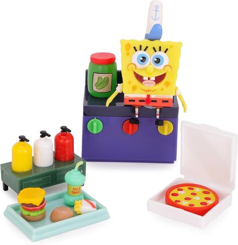 Toyland® 20 Piece Spongebob Squarepants Figure & Accessories Playset - Teeny Krusty Krab Imaginative Play Pieces - Ages 5+ in Saudi Arabia