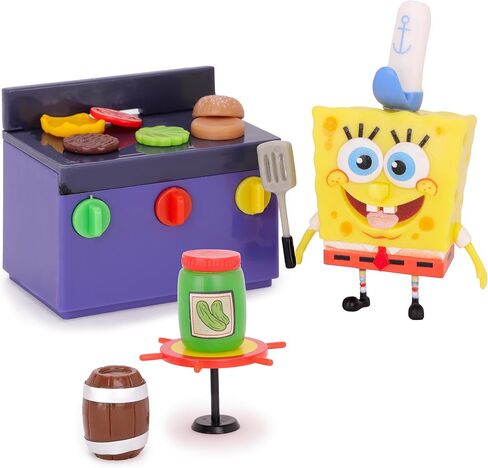 Toyland® 20 Piece Spongebob Squarepants Figure & Accessories Playset - Teeny Krusty Krab Imaginative Play Pieces - Ages 5+ in Saudi Arabia