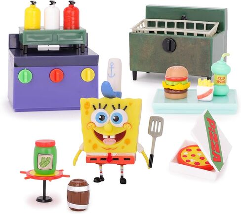 Toyland® 20 Piece Spongebob Squarepants Figure & Accessories Playset - Teeny Krusty Krab Imaginative Play Pieces - Ages 5+ in Saudi Arabia