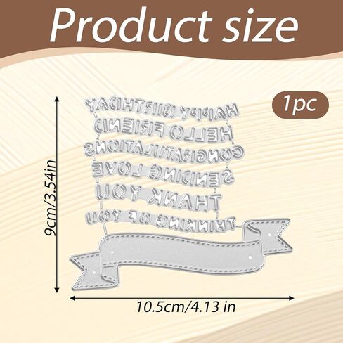 Frame Cutting Dies Layer Frame Net Set, Scrapbooking Die-cuts for Card Making, Paper Craft Punch Template, Art DIY Paper Craft Background Embossing Stencils (Banner Combination-10.5 x 9cm) in Saudi Arabia