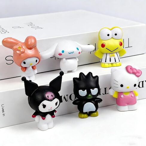 شخصيات الرسوم المتحركة Kawaii وديكورات كعكة قوس قزح للفتيات عيد ميلاد سعيد كعكة القبعات العالية الكرتون موضوع زينة الحفلات in Kuwait
