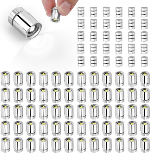 60pcs Mini LED Lights with 30pcs Battery, Miniature Tiny Museum Electric Light with Plastic Shell for Craft Shadow Box DIY Paper Lantern Small Micro Scene Building Decoration (Warm White, Cold White) in Saudi Arabia