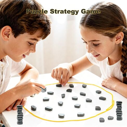 Chess Game with 24 Stones, Christmas Family Games for Kids and Adults, Best Multiplayer Strategy Board Games for Family Game Night, Indoor Outdoor Portable Travel Chess Set in Saudi Arabia