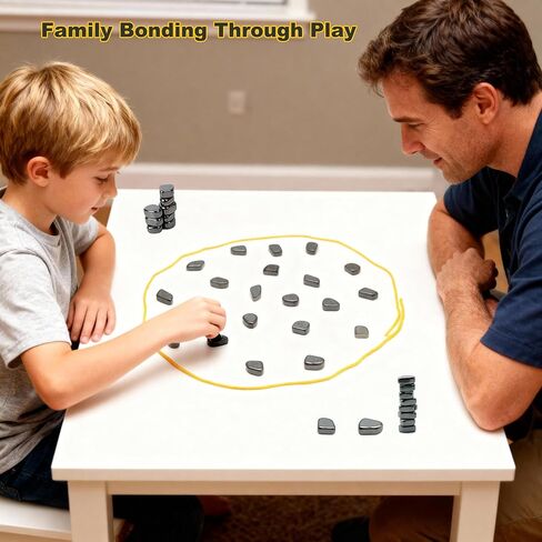 Chess Game with 24 Stones, Christmas Family Games for Kids and Adults, Best Multiplayer Strategy Board Games for Family Game Night, Indoor Outdoor Portable Travel Chess Set in Saudi Arabia