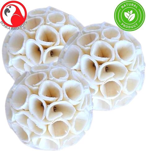 ألعاب الطيور بونكا 1215 Pk3 كرة كريب سولا الطبيعية مضغ أجاد العلف الببغاء كوكاتيل كونور كويكر كايك الأرانب غينيا شينشيلا الأرنب in Saudi Arabia