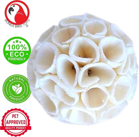 ألعاب الطيور بونكا 1215 Pk3 كرة كريب سولا الطبيعية مضغ أجاد العلف الببغاء كوكاتيل كونور كويكر كايك الأرانب غينيا شينشيلا الأرنب in Saudi Arabia