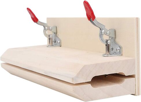 Leather Stitch Leather Sewing Clamp, Wooden Leather Holder Hand Stitch Assistant for DIY Leathercraft Belts Bags, Wooden Table Clamp Stitching Tool in Saudi Arabia