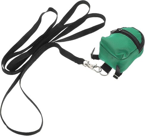 Lizard Backpack Leash Adjustable Reptile Harness with Traction Rope for Outdoor Walking Small Pets Bearded Dragon Gecko Green in Saudi Arabia