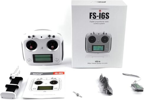 جهاز إرسال Flysky FS-i6S 2.4G AFHDS 2A RC يعمل باللمس 10CH وحدة تحكم راديو مع جهاز استقبال FS-iA6B 6CH، لطائرة RC Quadcopter Multirotor بدون طيار (FS i6x وحامل الدعم) in Saudi Arabia