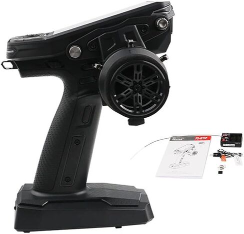 جهاز إرسال Flysky FS-G11P 2.4 جيجا هرتز 11 قناة RC مع جهاز استقبال FS-R11P، بروتوكول ANT 3.5 بوصة IPS عالي السطوع وجهاز إرسال راديو مدمج متعدد الاتجاهات مزدوج in Saudi Arabia