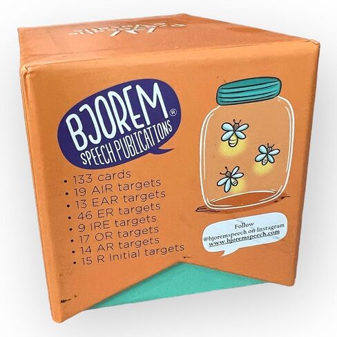 Bjorem Speech® Prevocalic and Vocalic/ɹ/Deck بقلم كارول كوخ وجيني بجوريم - الكلمات المستهدفة للعلاج 7 سياقات - أداة أساسية لعلماء أمراض النطق واللغة in Kuwait