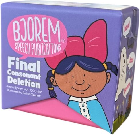 مجموعة علاج النطق بحذف الحروف الساكنة النهائية من Bjorem، 25 زوجًا صغيرًا للأطفال الذين يحذفون الأصوات النهائية in Kuwait