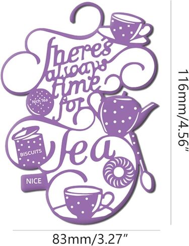 Teapots Die Cut for Card Making, Teacups Metal Cutting Dies Congratulations Die Cuts Happy Birthday Embossing Stencils Template for DIY Scrap-Booking Decor Wedding Birthday Blessing Card in Saudi Arabia