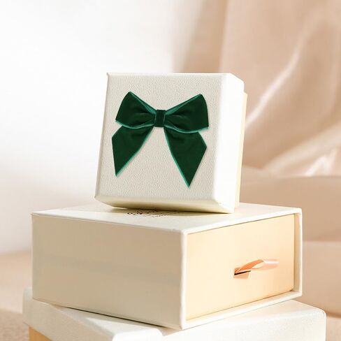 50 PCS Dark Green Velvet Bows for Christmas Tree, 2.75" Small Velvet Ribbon Bows for Gift Wrapping, Mini Bows for Crafts, Bow Decorations for Party Baby Shower Birthday Wedding (Dark Green, 50PCS) in Saudi Arabia