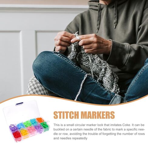Operitacx 150Pcs Stitch Markers for Crocheting, Knitting Crochet Markers for Knitting in Saudi Arabia