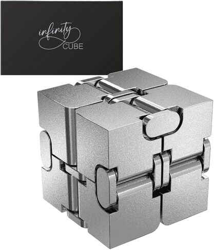المكعب اللامتناهي | لعبة تململ معدنية ممتازة لتخفيف التوتر الحسي للبالغين الذين يعانون من اضطراب فرط الحركة ونقص الانتباه in Kuwait