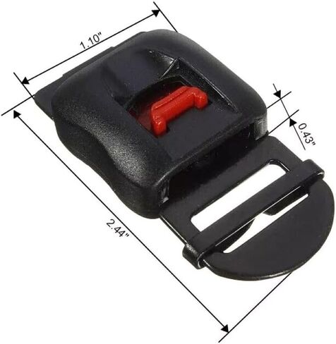 Metal Helmet Quick Release Buckle Helmets Chin Strap Adapter Ratcheted Steel Clip Kit for Motorcycle & Bike 2Pack in Saudi Arabia