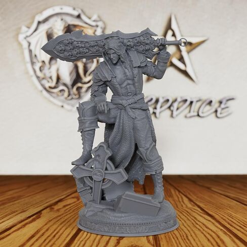 Vampire Swordsman Tabletop Unpainted Miniature Set, DND Minis for Dungeons and Dragons,Fantasy Role Playing Figurine, Great for Vampire Encounters & Gothic Theming- AS197 in Saudi Arabia