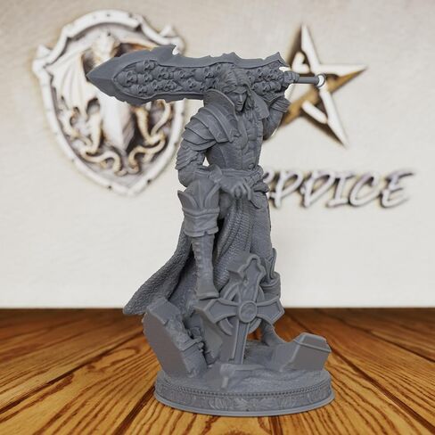 Vampire Swordsman Tabletop Unpainted Miniature Set, DND Minis for Dungeons and Dragons,Fantasy Role Playing Figurine, Great for Vampire Encounters & Gothic Theming- AS197 in Saudi Arabia