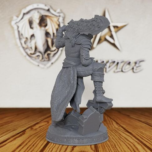 Vampire Swordsman Tabletop Unpainted Miniature Set, DND Minis for Dungeons and Dragons,Fantasy Role Playing Figurine, Great for Vampire Encounters & Gothic Theming- AS197 in Saudi Arabia