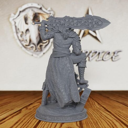 Vampire Swordsman Tabletop Unpainted Miniature Set, DND Minis for Dungeons and Dragons,Fantasy Role Playing Figurine, Great for Vampire Encounters & Gothic Theming- AS197 in Saudi Arabia