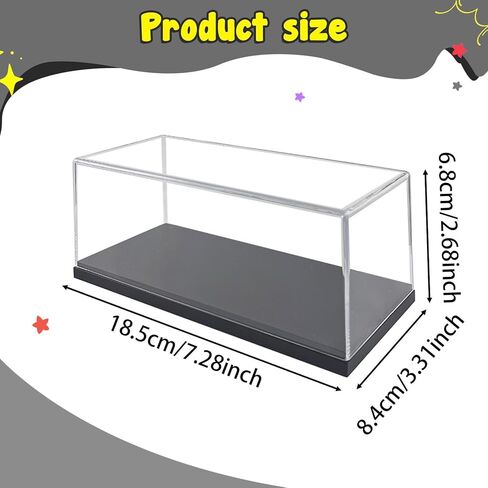 DYNWAVE Acrylic Model Car Display Case Transparent 1/32 Protection Organizer Storage Box Display Box for Figures Memorabilia Toy Cars in Saudi Arabia