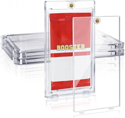 Acrylic Booster Box Display Case with 6mm Magnetic Lid UV Protection Stackable Compatible with English Standard 36 Pack Sealed TCG Booster Boxes Only for Collectors Inner 3.1x4.8x5.4in in Kuwait