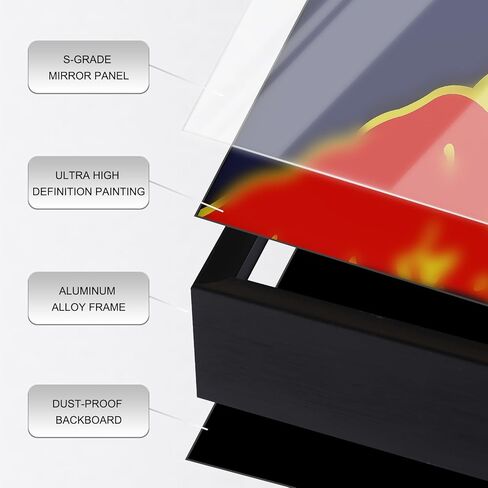 Display Case & Wall Frame for Lego F1 Speed Champions Red Bull RB20 42206 & Ferrari 42207, 50x80cm Aluminum Wall Mount Display (for Lego F1 Red Bull 42206, no Light) in Kuwait