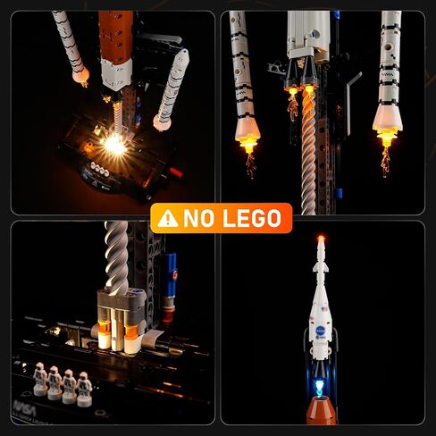 ضوء LED LIGHTAILING لصاروخ نظام إطلاق الفضاء Lego-42221 NASA Artemis - سهل التركيب، أسلاك مخفية، ديكور منزلي وجاهز للهدايا (النموذج غير متضمن) in Saudi Arabia