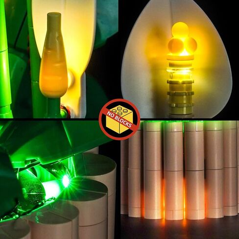 BrickBling Light Compatible with Lego Peace Lily, LED Lighting Compatible with Lego 11504, Light up Your Botanical Collection (Not Come with Plants Model) in Saudi Arabia