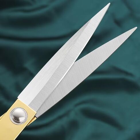 Tailor Scissors Stainless Steel, Heavy-Duty Sharp Blades, Gold Handle Design For Precision Fabric Cutting, Sewing, Quilting, 1PC in Saudi Arabia