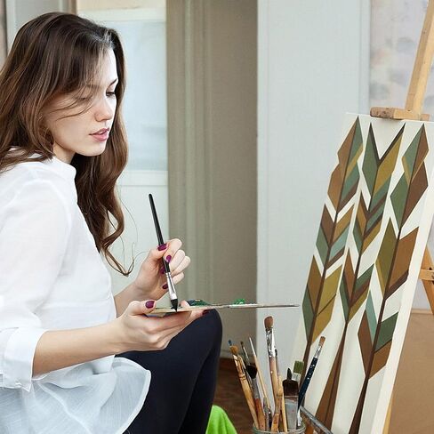 مجموعة فرش الألوان المائية لسان القطط، 4 قطع فرشاة طلاء مائية احترافية للرسم، فرش مثالية للرسم الأكريليك in Kuwait