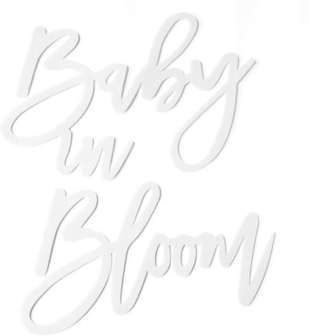 Gold Baby in Bloom Sign for Baby Shower- Large Glitter Felt Letters for Baby Shower Banner Arch Backdrop Gender Reveal Girl or Boy Theme Pregnancy Announcement Party Wall Decorations in Kuwait