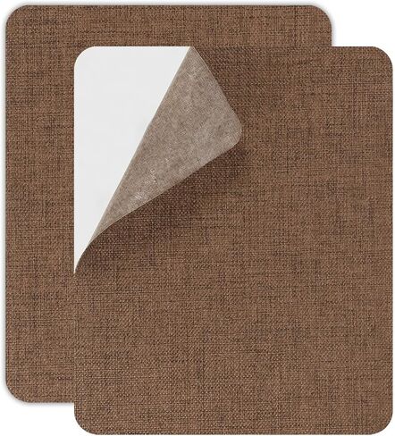 PATIKIL Canvas Repair Patch, 2 Pcs 9 x 11 Inch Self-Adhesive Waterproof Linen Fabric Patch for Sofas Tote Bags Furniture Car Seats Canopy Tents Boat Covers, Gray in Saudi Arabia