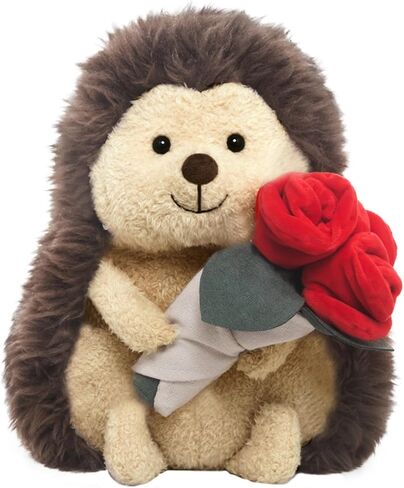 Hedgehog Plush Toy, Rose Bouquet Plush Hedgehog, Cute Stuffed Animal Doll, Valentine's Day, Birthday in Saudi Arabia
