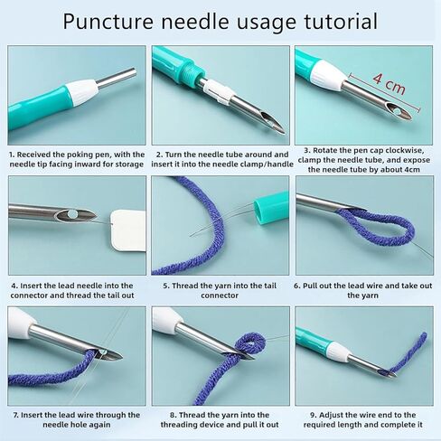 Punch Needle kit for Beginners, Punch Stitching kit for Adults, Needle Punch Kits for Adults – Cow Meditating in The Meadow Punch Needle Embroidery Set in Saudi Arabia