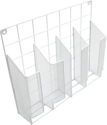 YBM Home 2232vc Ybmhomes 4 Compartment Wall Mount Pantry Organizer, Small, White in Kuwait