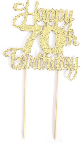 Happy 70th Birthday Cake Topper - 70th Birthday Party Decorations,70 Cake Topper,70 Anniversary Decor (70th) in Saudi Arabia