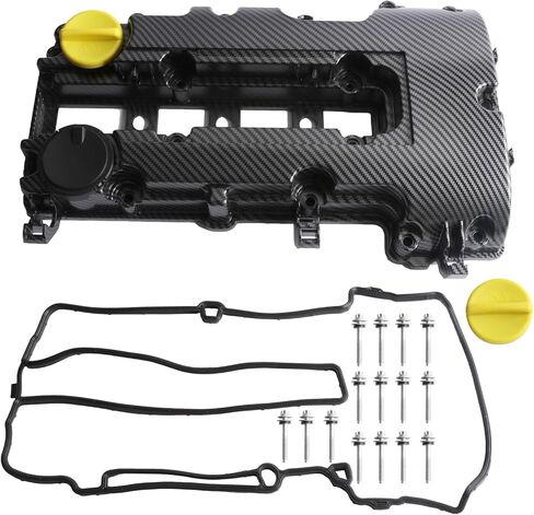 MITZONE Engine Valve Cover with Gaskets Bolts & Oil Filler Cap Compatible with 2011-2019 Chevy Cruze Sonic Volt Trax Buick Encore Cadillac ELR 1.4L Turbo Replace# 55573746 25198498 264-968 in Kuwait