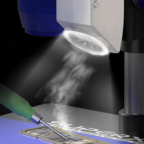 Powerful Elimination Exhaust Fan with Light for Use Microscope&Phone PCB Repair Clear Observation Home Office in Saudi Arabia