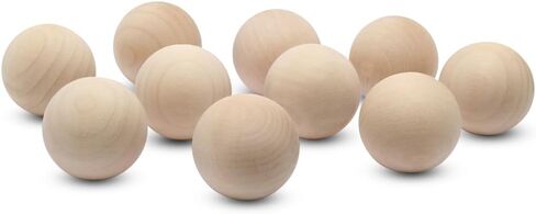 4 inch Round Wooden Balls for Crafts, Unfinished and Smooth Round Birch Hardwood Ball, and Wooden Sphere, by Woodpeckers in Saudi Arabia