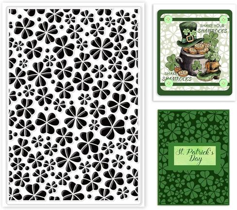 Generic العشب محظوظ خلفية واضحة Stamps يوم القديس باتريك يوم سيليكون شفاف المطاط ختم Stamps لصنع بطاقة DIY سكرابوكينغ ألبوم الصور الديكور in Saudi Arabia